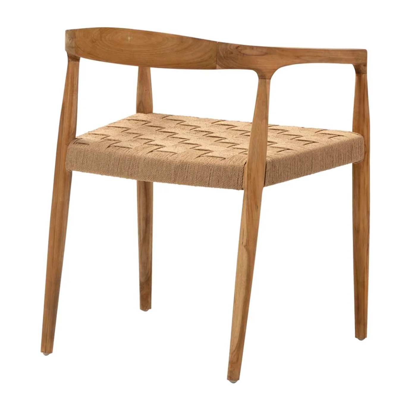 Silla Madera Teka Cuerda 58x55x72 Cm