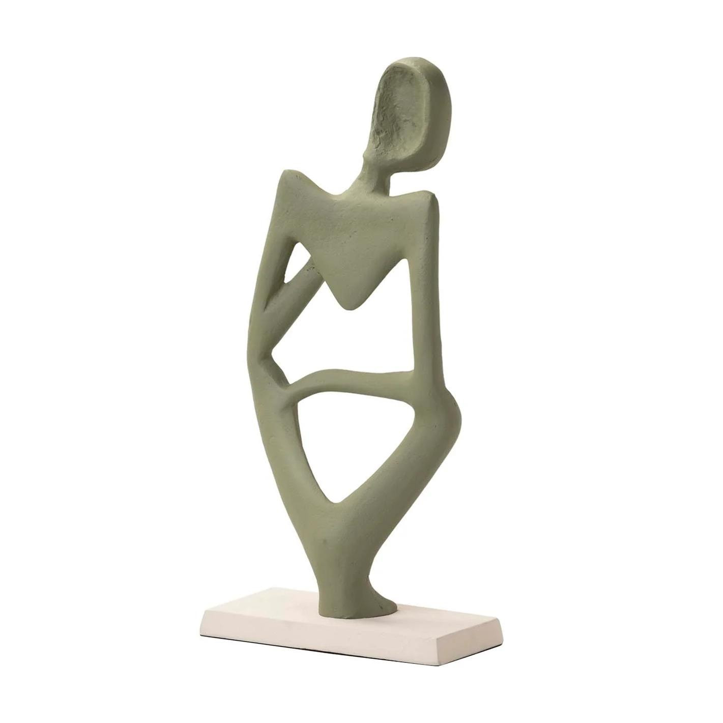 Figura Aluminio Verde 17x10x37 Cm