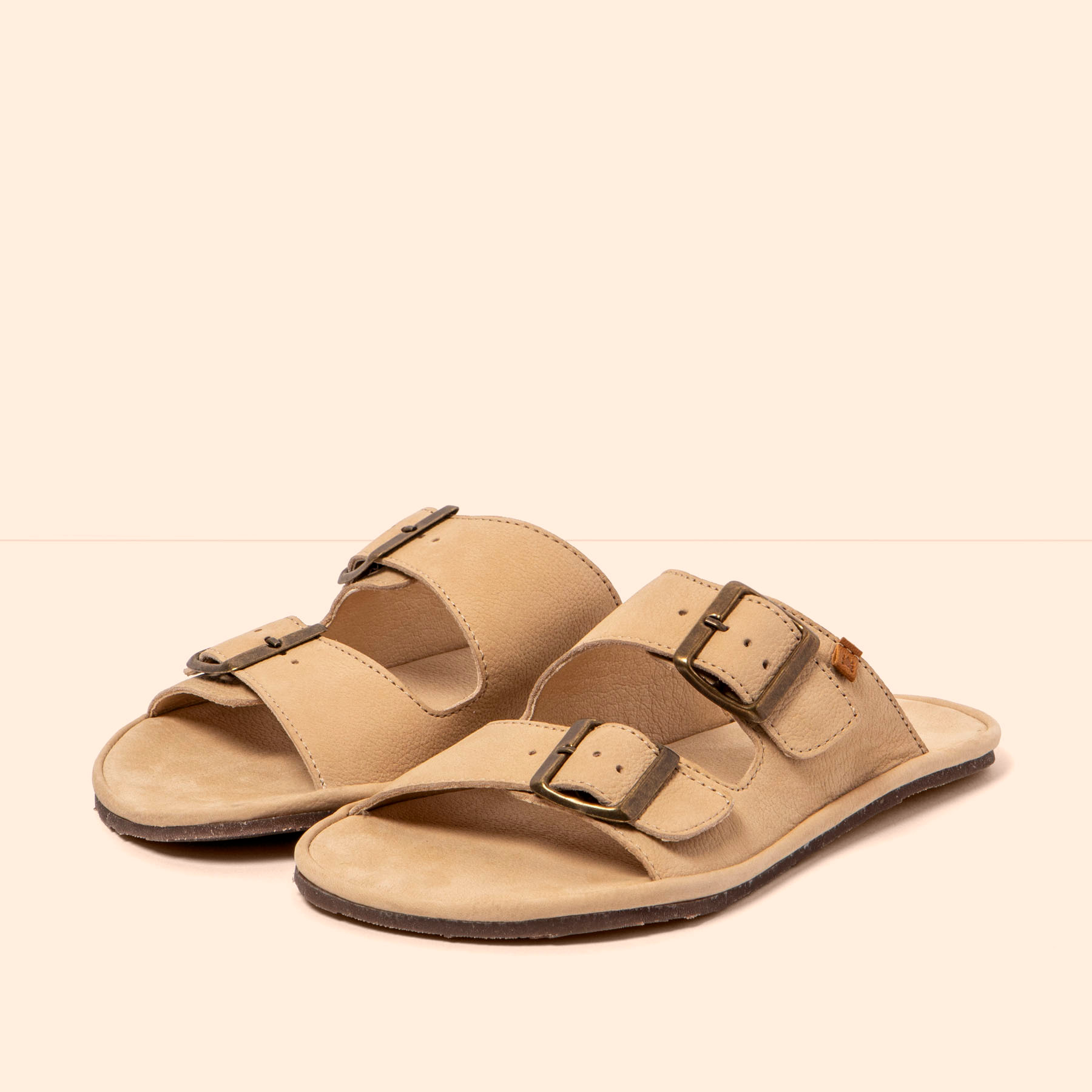 Sandalias N5682 NOBUCK LAVADO CREAM/ BARE SANDALS color Cream