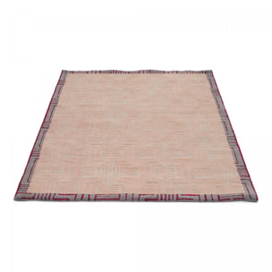 Tapis salon et chambre fait à la main en laine motif géométrique CIOL