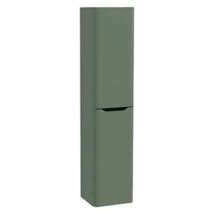 Meuble vasque suspendu VITRA Sento Round 100cm Vert mat + Colonne version gauche