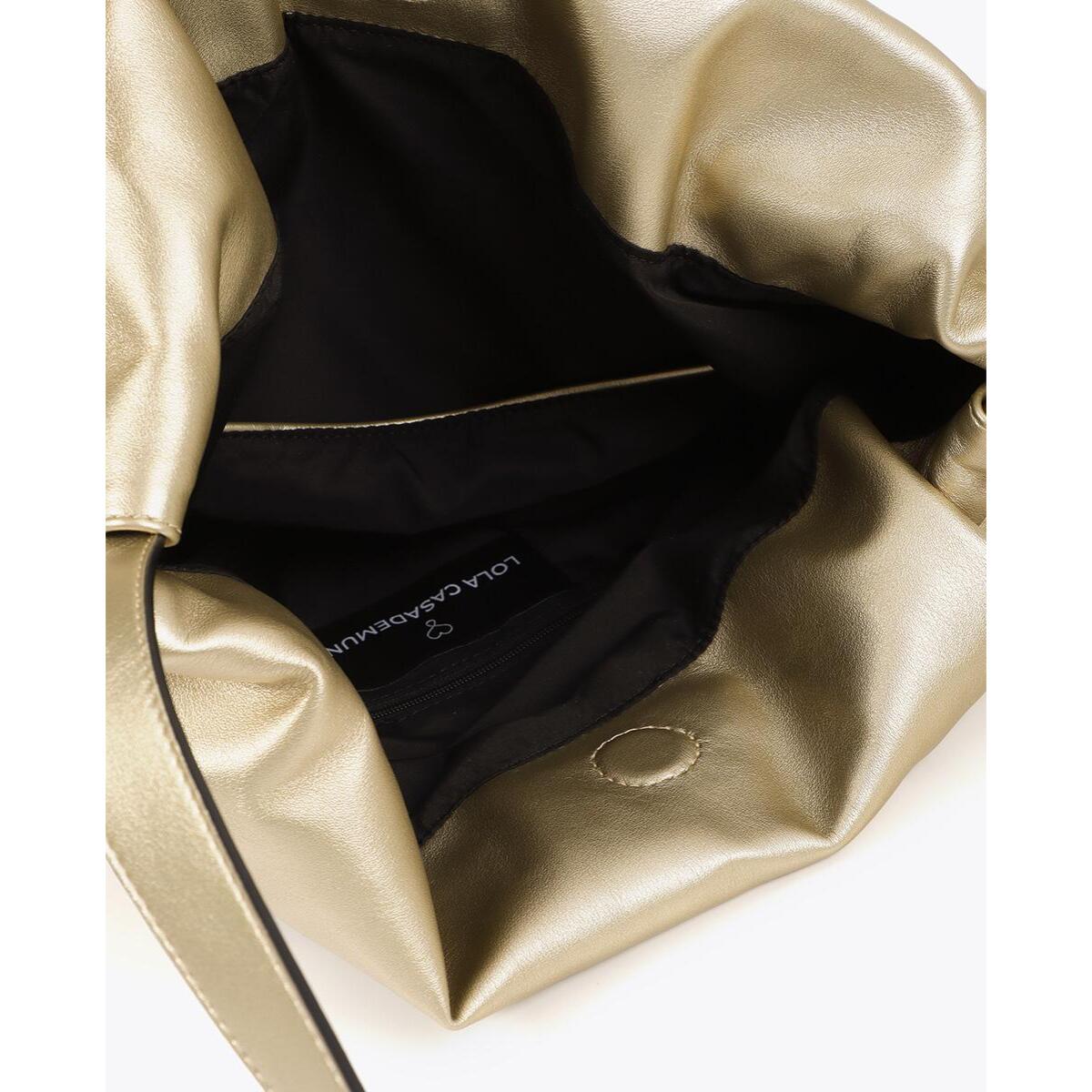 Borsa shopper effetto pelle con logo