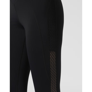 PLEIN SPORT Leggings with Mesh Inserts PS