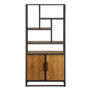 Etagère en bois de cèdre recyclé et métal - Raffi