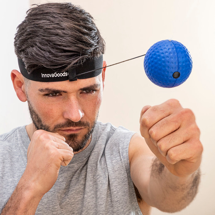 Pack Kit de Balles d’Entraînement et de Réflexe et Machine de Boxe Musicale Rechargeable InnovaGoods