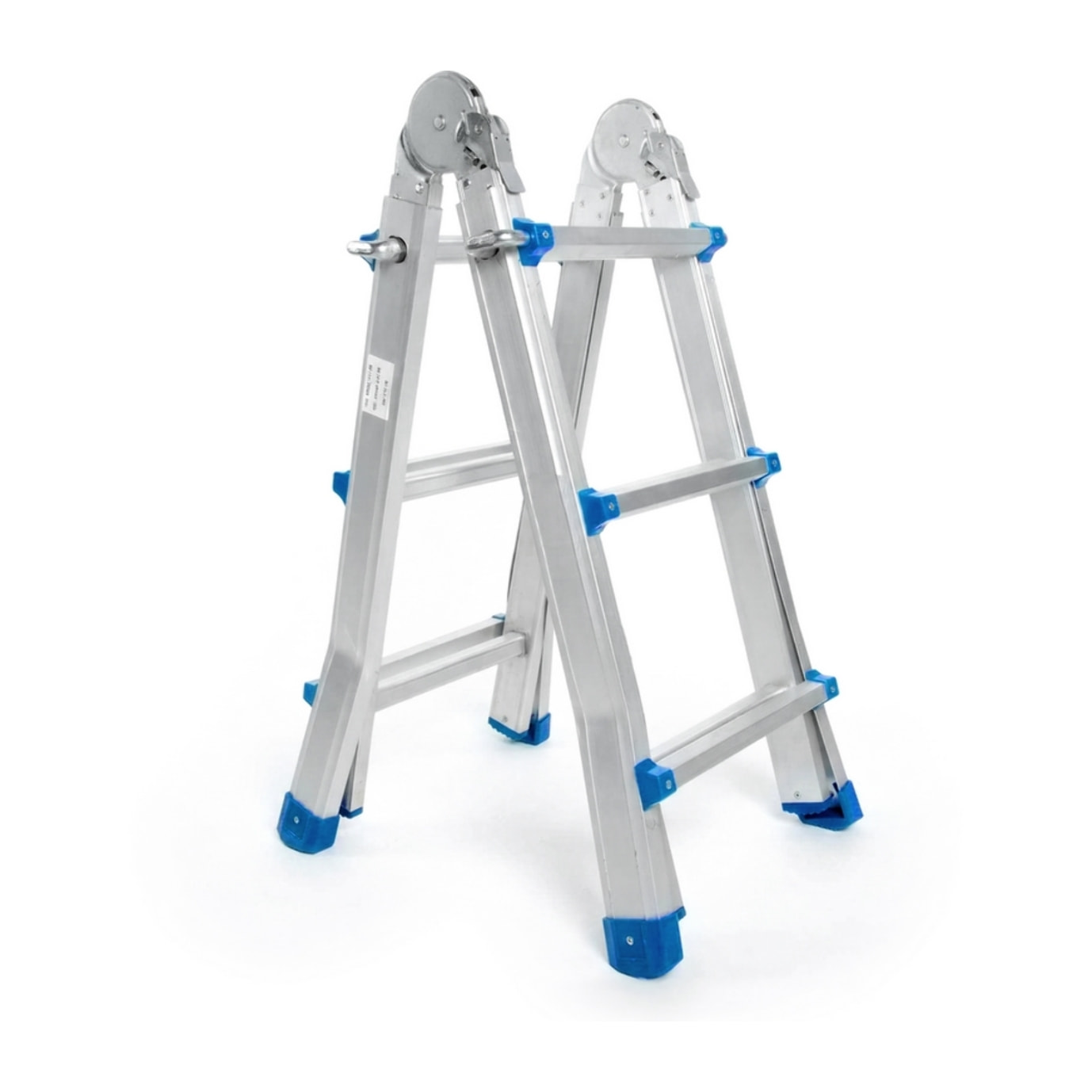 Scala multiuso pieghevole 4x3 in alluminio galvanizzato