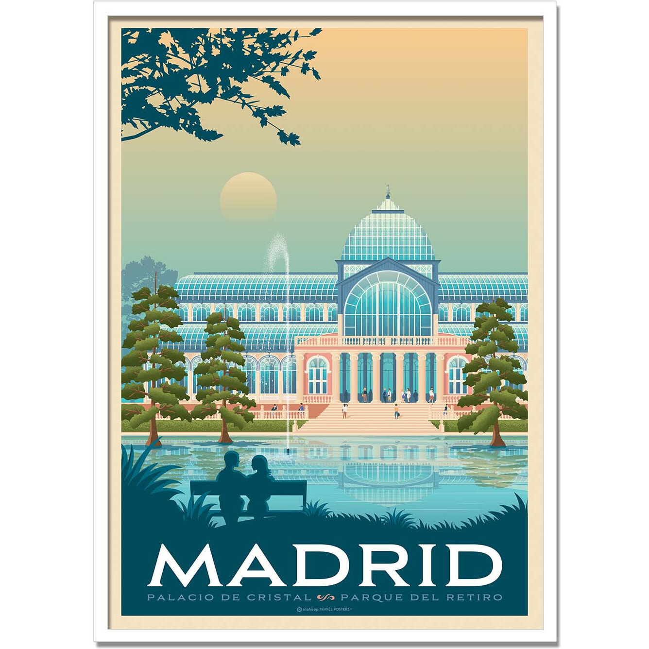 Affiche - Madrid - Olahoop Travel Posters