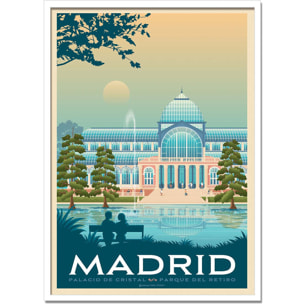 Affiche - Madrid - Olahoop Travel Posters