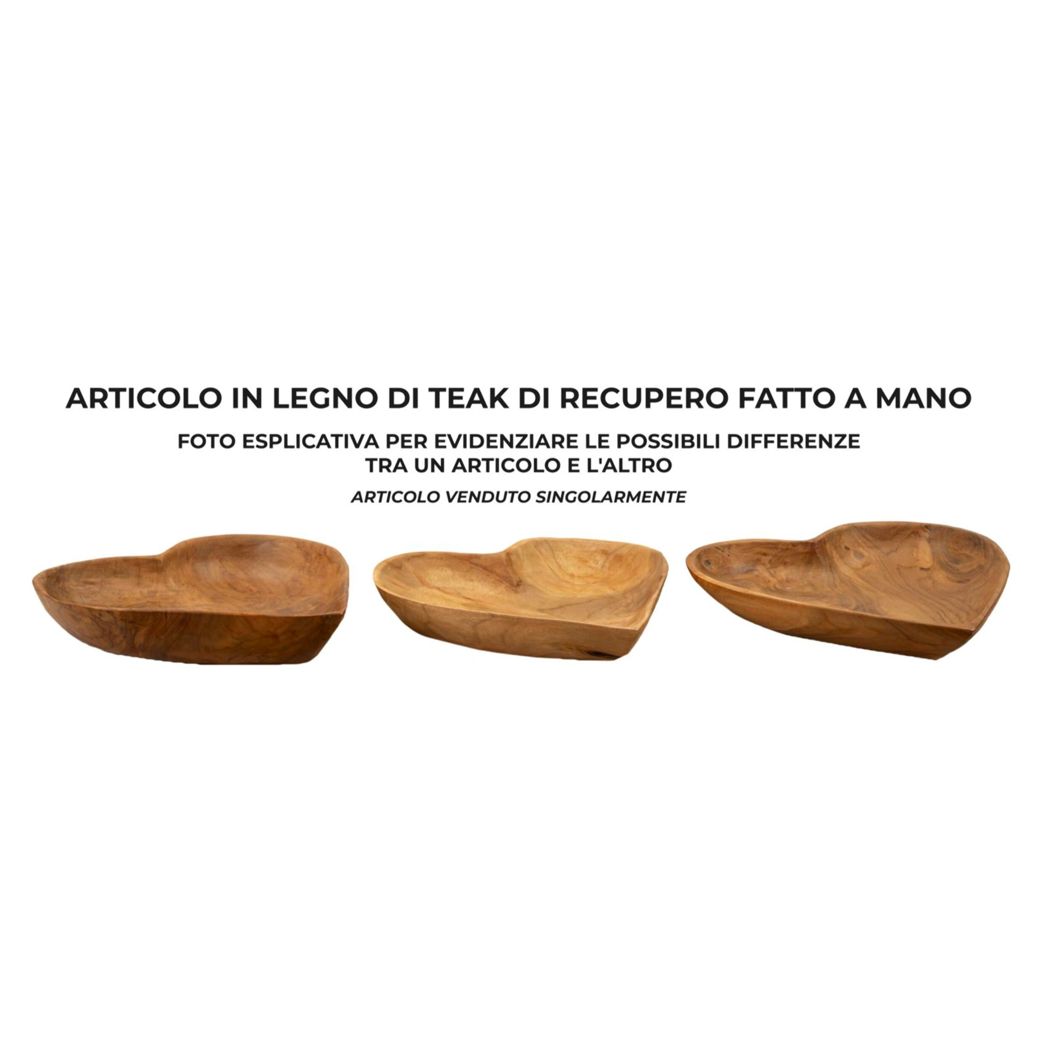 S/TASCHE KIHA IN TEAK RIC. CM 27X29X4 (PEZZI UNICI - NON RIP. IN SERIE)