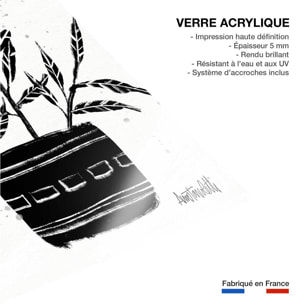 Tableau Botanique et Poterie Tableau plexiglas