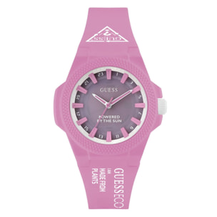 Reloj Guess GW0587L3 Mujer Analogico Solar con Correa de Silicona