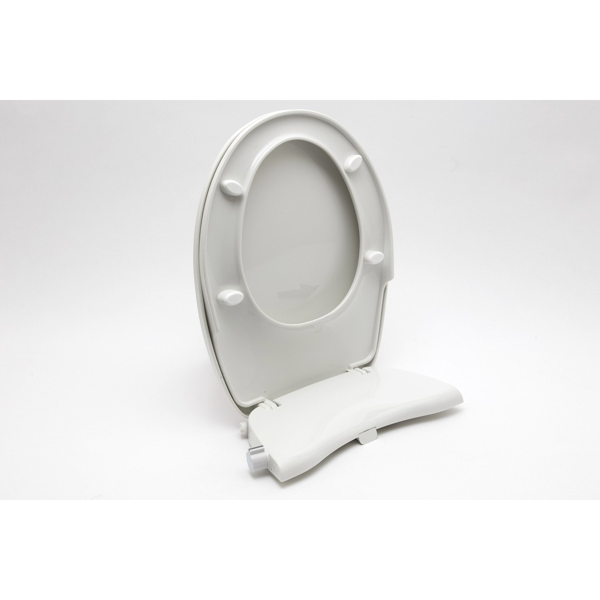 Abattant WC japonais siège de toilette Softclose sans électricité avec bidet intégré, blanc SATBEASY2233