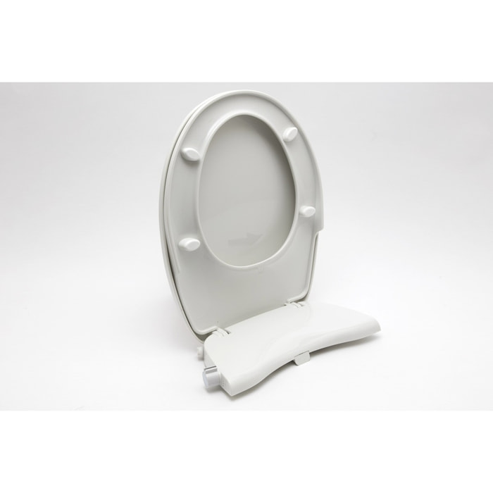 Abattant WC japonais siège de toilette Softclose sans électricité avec bidet intégré, blanc SATBEASY2233