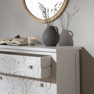 Commode Indira -bois massif de manguier-couleur  100 x 95 x 40 cm