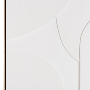 HOMER - Décoration murale 83x123cm formes abstraites blanches en relief