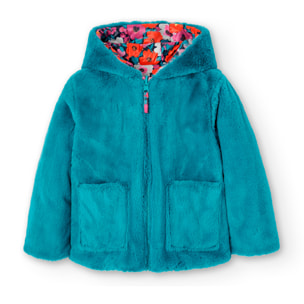 Parka reversible tejido técnico de niña