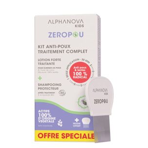 Kids Zeropou - Kit Anti-Poux & Lentes Traitement Complet 1 p