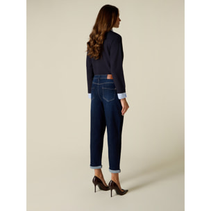 Oltre - Jeans boyslim blu scuri - Blu