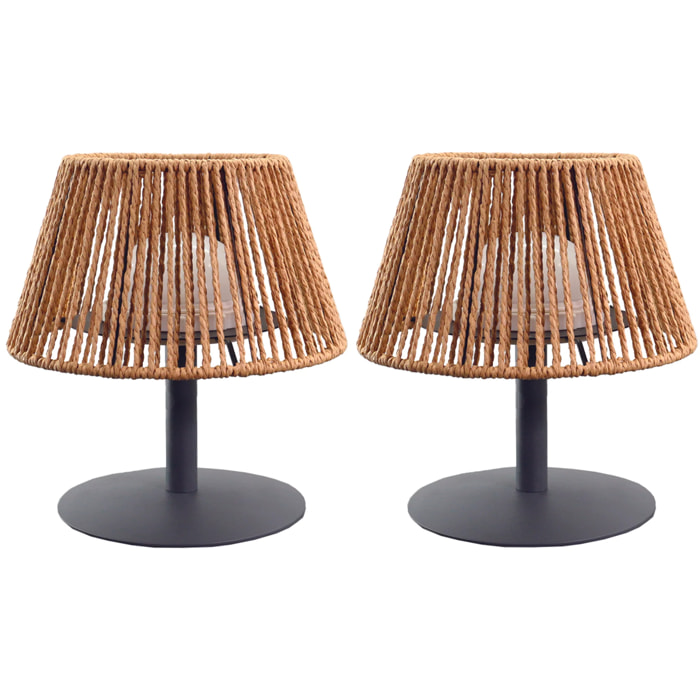 2 Lampe de table STANDY RAFFY H22CM