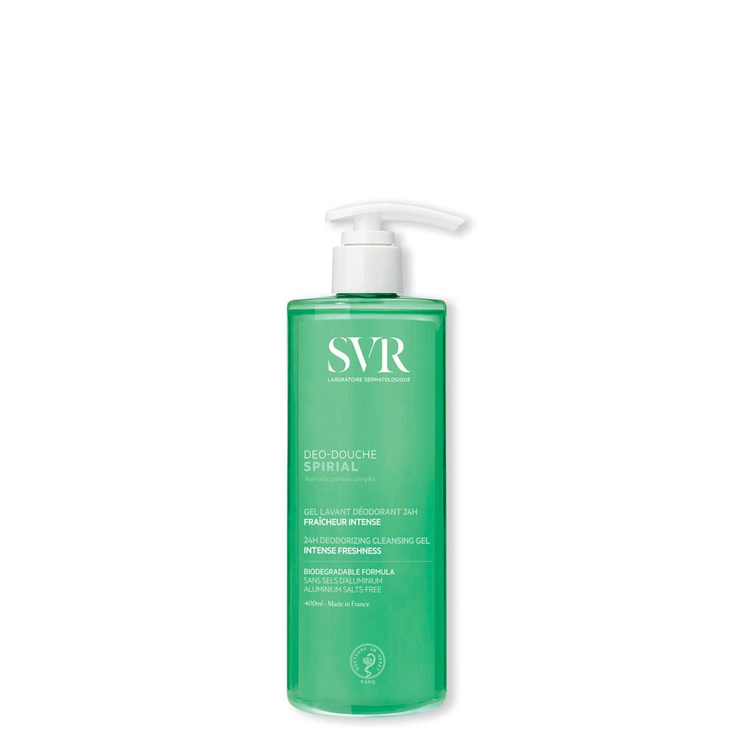 Spirial - Gel Lavant Déodorant 24h Fraîcheur Intense 400 ml