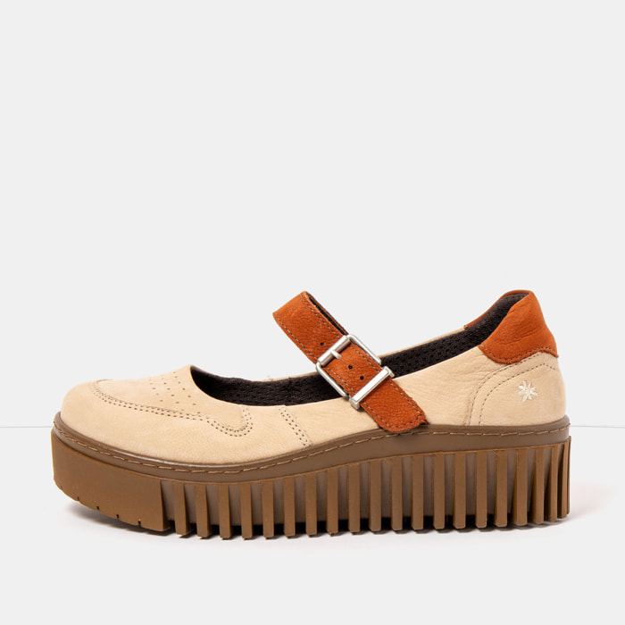 Zapatos 1515 MULTI CREAM-D.ORANGE/BRIGHTON color Cream-d.orange