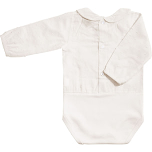 Body bebé manga larga plumetti cuello