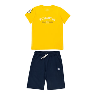 Set t-shirt e bermuda jersey
