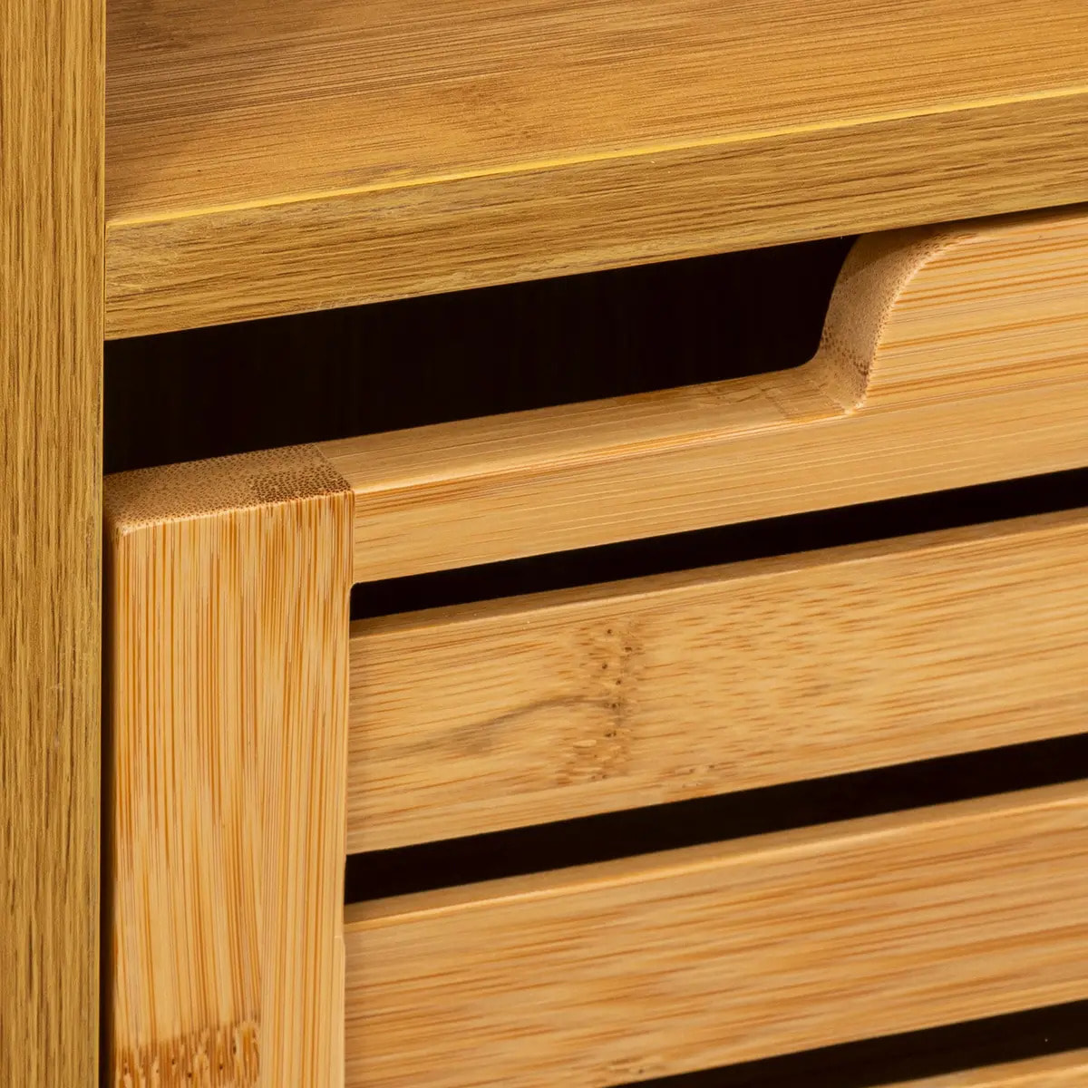 Meuble colonne 1 porte "Sicela" bambou