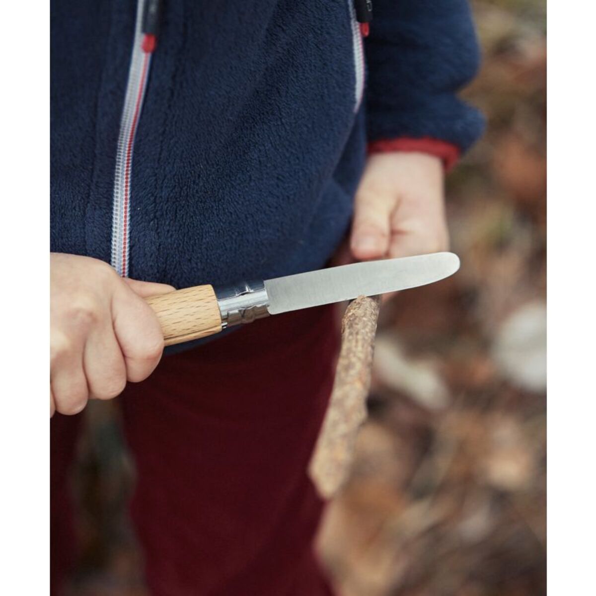 Couteau OPINEL NO7 mon 1er Opinel Hetre