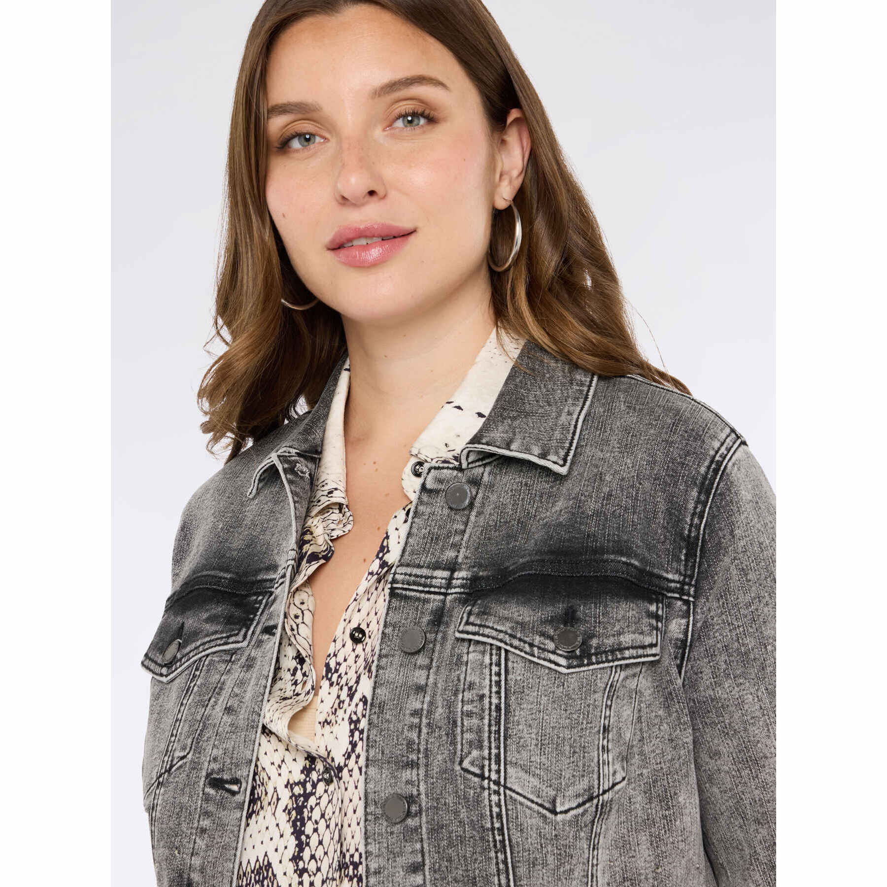 Fiorella Rubino - Giacca in denim con punti luce - Grigio