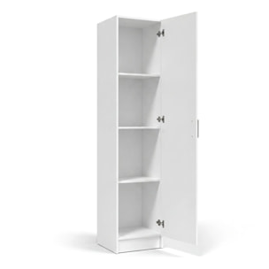 Armario de 1 puerta en blanco artik 37x180 cm Multi Useful 37 Blanco