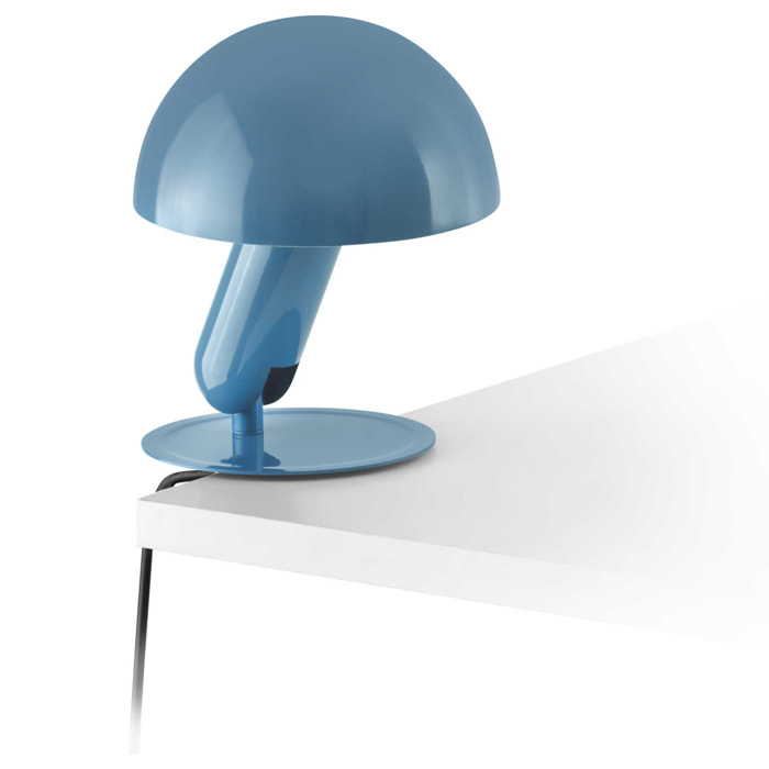 BELA Lampada da tavolo con clip bleu