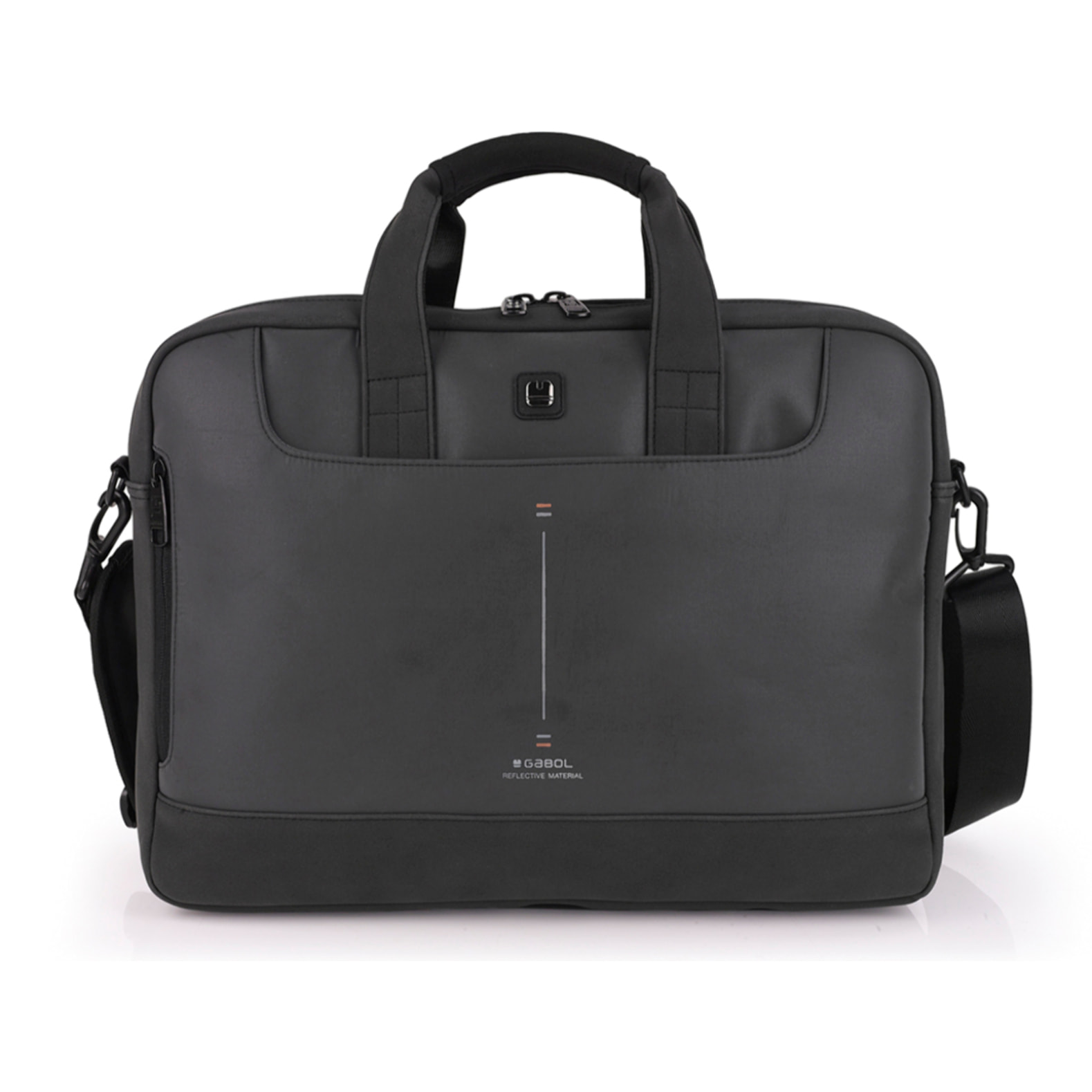 Maletín Gabol Reflect con 2 compartimentos y reflectante