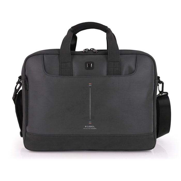 Maletín Gabol Reflect con 2 compartimentos y reflectante