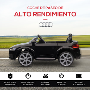 Audi TT Eléctrico Infantil con Control Remoto Música Luces Modos de Aprendizaje