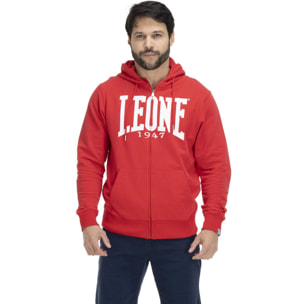 Leone Basic Sudadera con capucha y cremallera para hombre