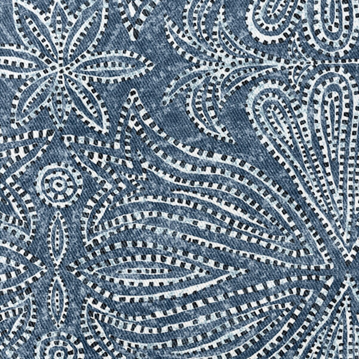 Nappe imprimée anti-tache NIKOL BLEU