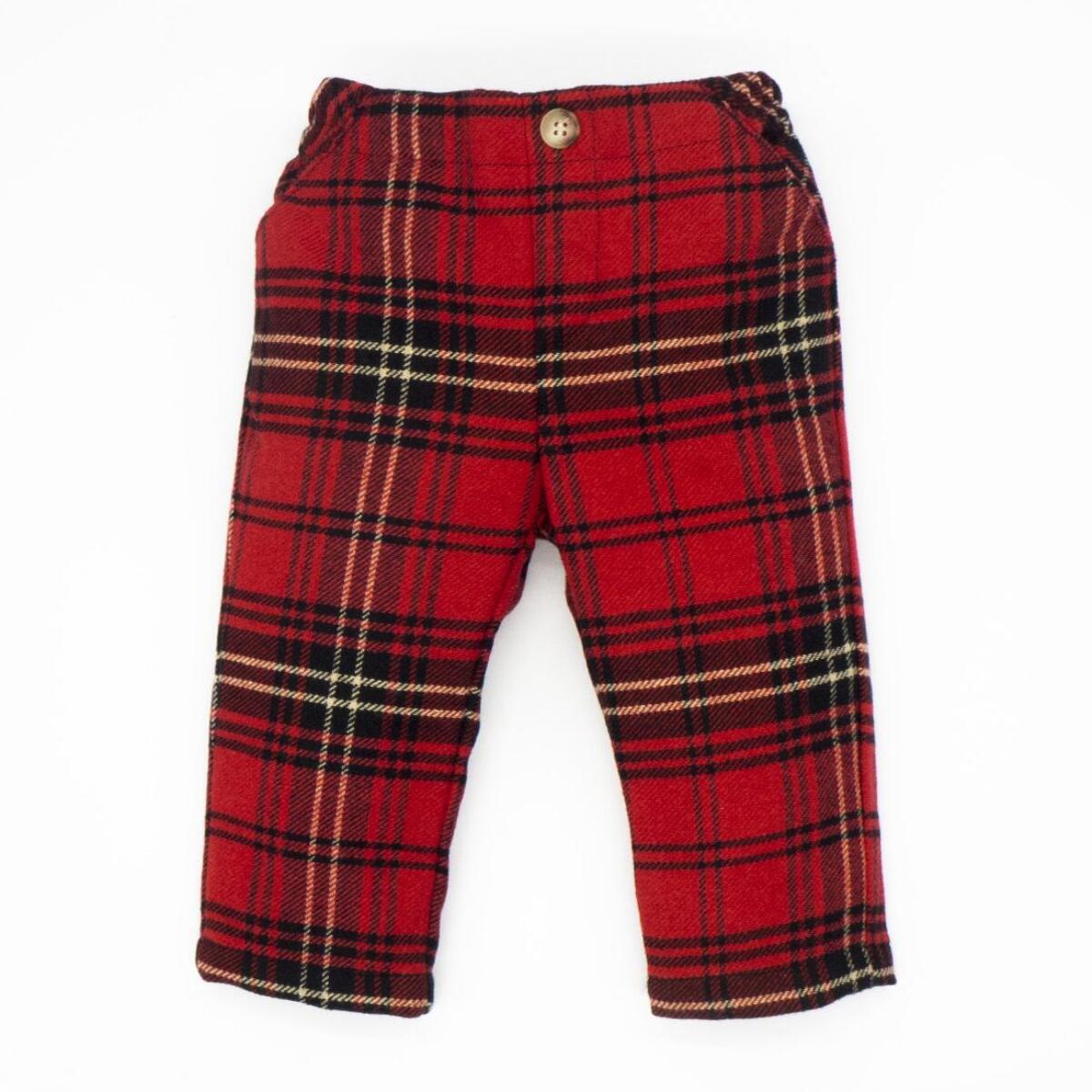 Pantalón cuadros rojo