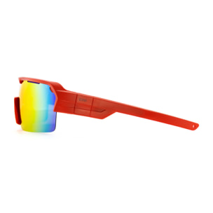 Gafas de deportes acuáticos OCEAN RACE - Rojo mate / Revo roja y plaquetas y puntas rojas
