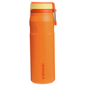 Botella de agua Isotermica Con Pajita - 0,7L - ICEFLOW™ BOTTLE TWIST FLIP 2.0 - Goldenrod Coral