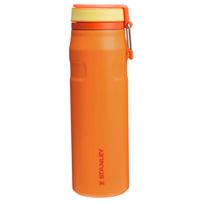 Botella de agua Isotermica Con Pajita - 0,7L - ICEFLOW™ BOTTLE TWIST FLIP 2.0 - Goldenrod Coral