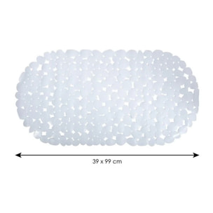 Tapis Fond de baignoire PVC GALETS Blanc MSV