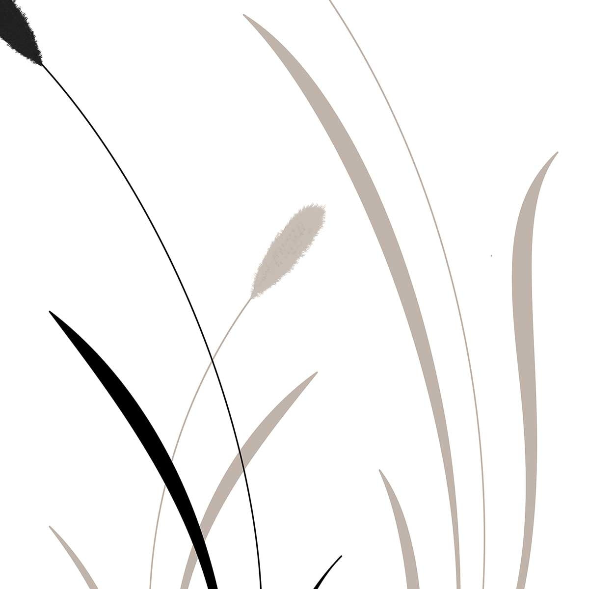 Affiche  scandi blés Affiche + cadre en bois - Chêne