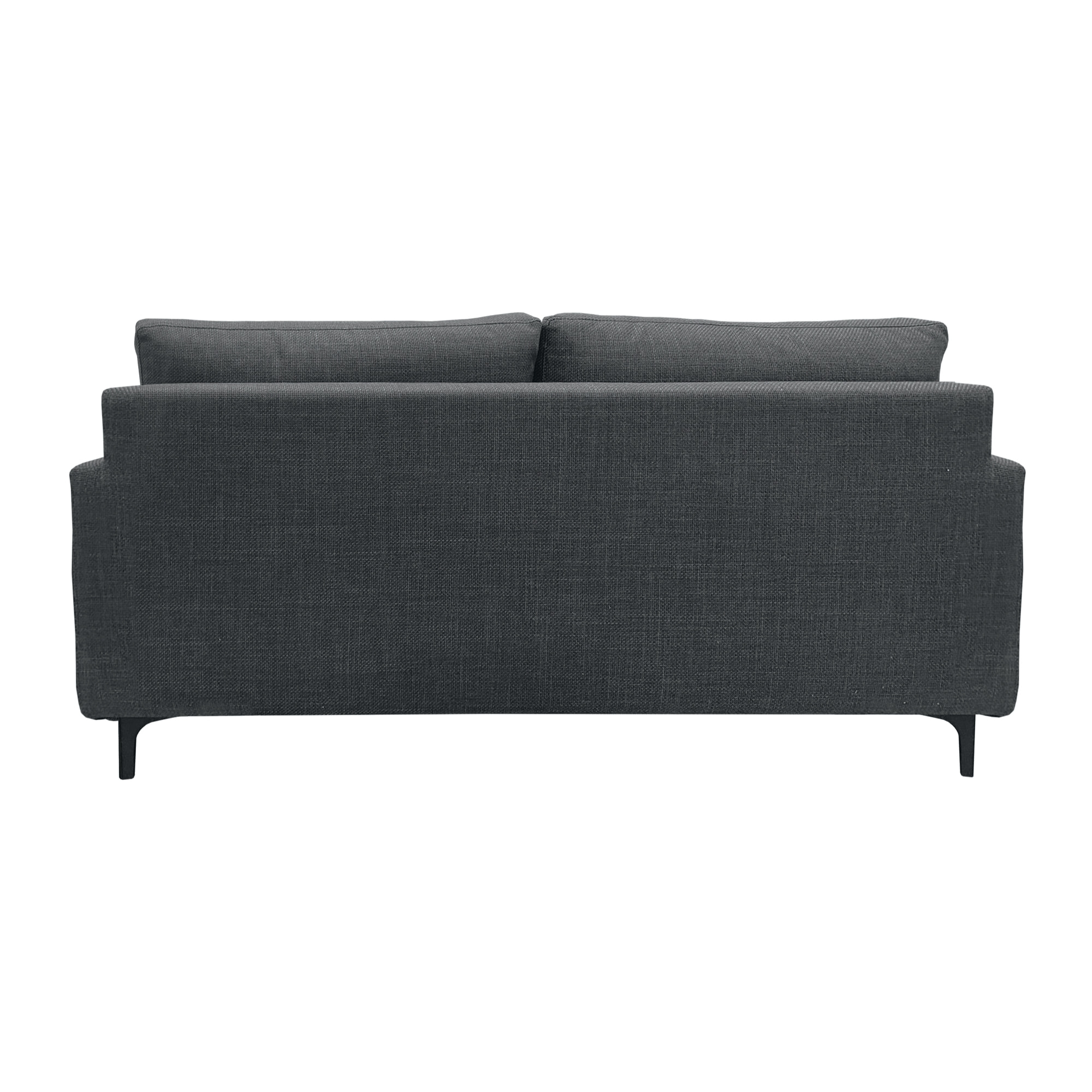 Canapé 3 pl WIMY 167 cm fixe tissu Anthracite - 100% déhoussable - Fab. France