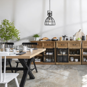 Suspension "Niko" noire - métal D40 cm