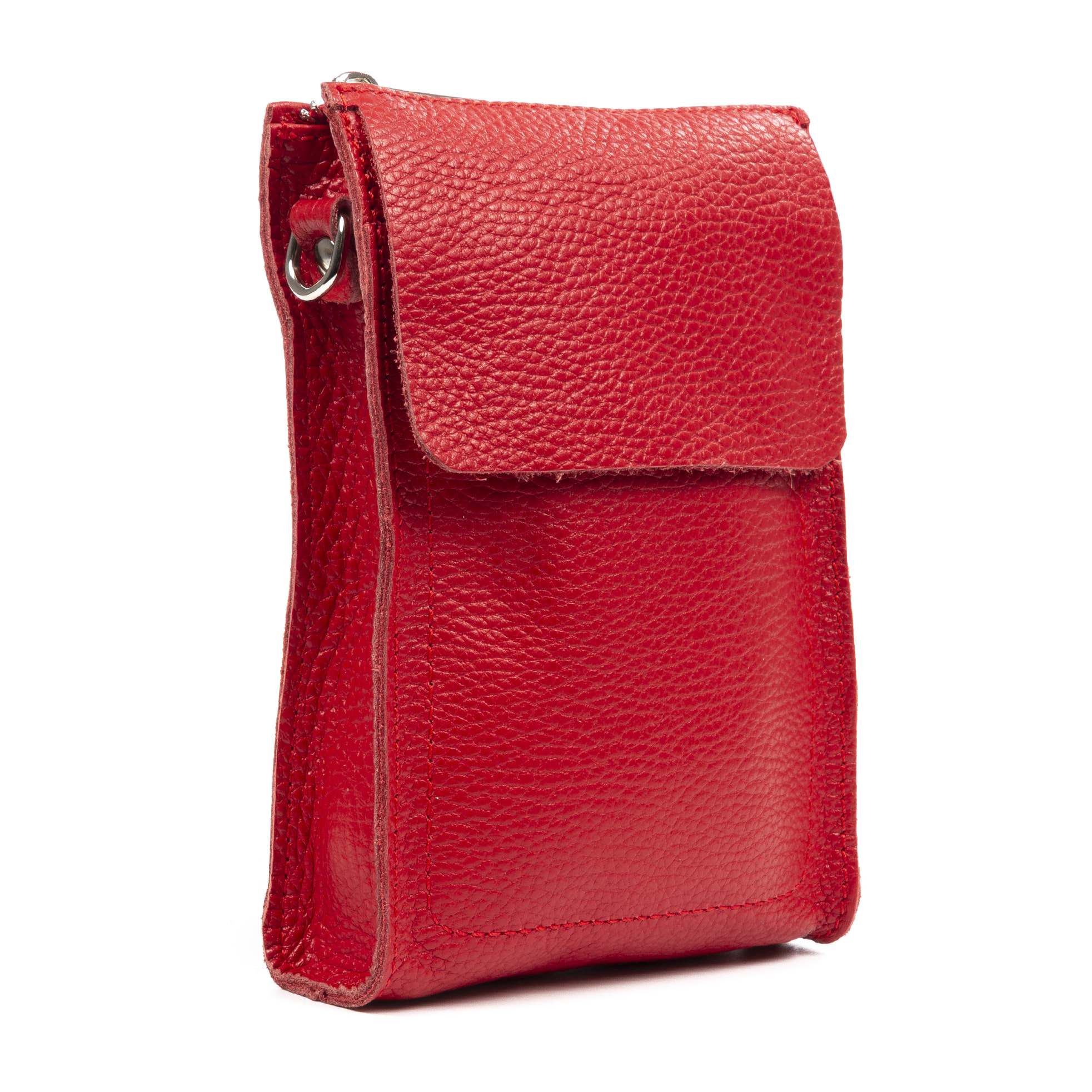 Albaretto Bolso bandolera de mujer de piel auténtica acabado Dollaro