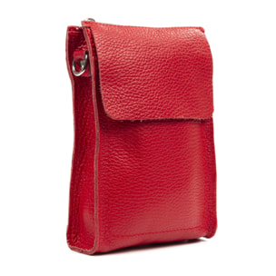 Albaretto Bolso bandolera de mujer de piel auténtica acabado Dollaro