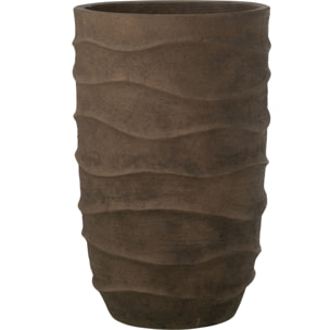 J-Line Cache-pot Vague + Extérieur Sable - marron foncé - extra large