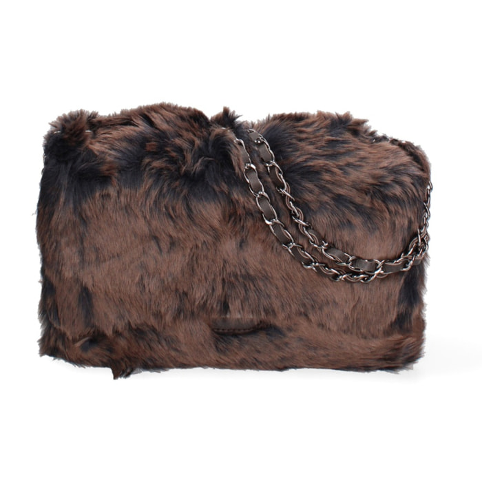 Borsa a spalla da donna - Modello Umbria Lux - Vera pelle - 28.0 x 15.5 x 9.0 cm