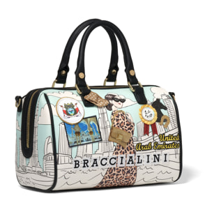 Borsa a mano  da donna In Poliestere e Poliuretano Prodotto artigianale 24x18x11 cm